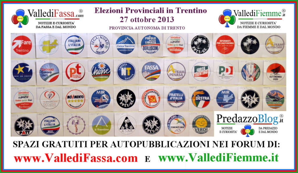 Elenco Dei Candidati Alle Elezioni Provinciali Del Trentino 27