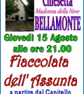 fiaccolata assunta bellamonte predazzo