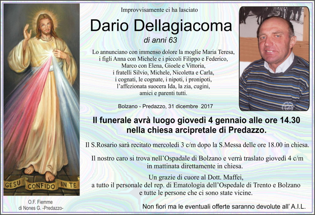 Dellagiacoma Dario 1024x698 Necrologi Dario Dellagiacoma e Liliana Trentadue